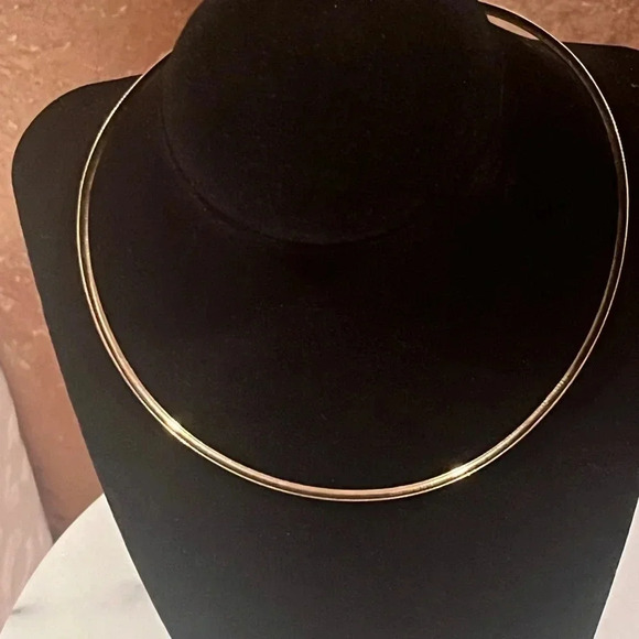 925 Sterling silver rhodium plated omega 16" .  14.07 g of silver! - Picture 4 of 16